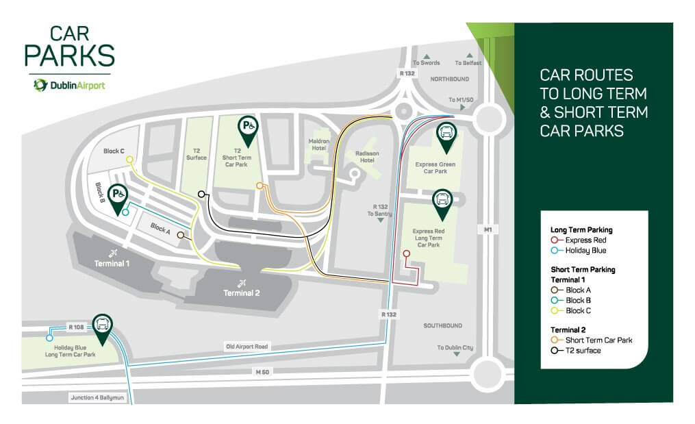 Car Parking Dublin Airport Map