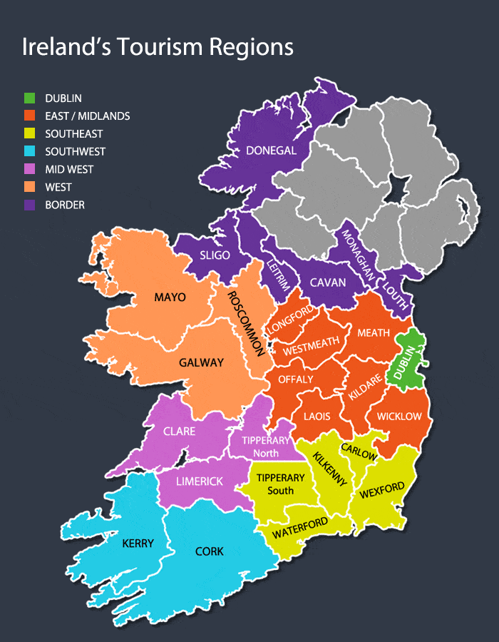 Irish County Map