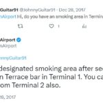 Smoking area T2 Dublin Airport